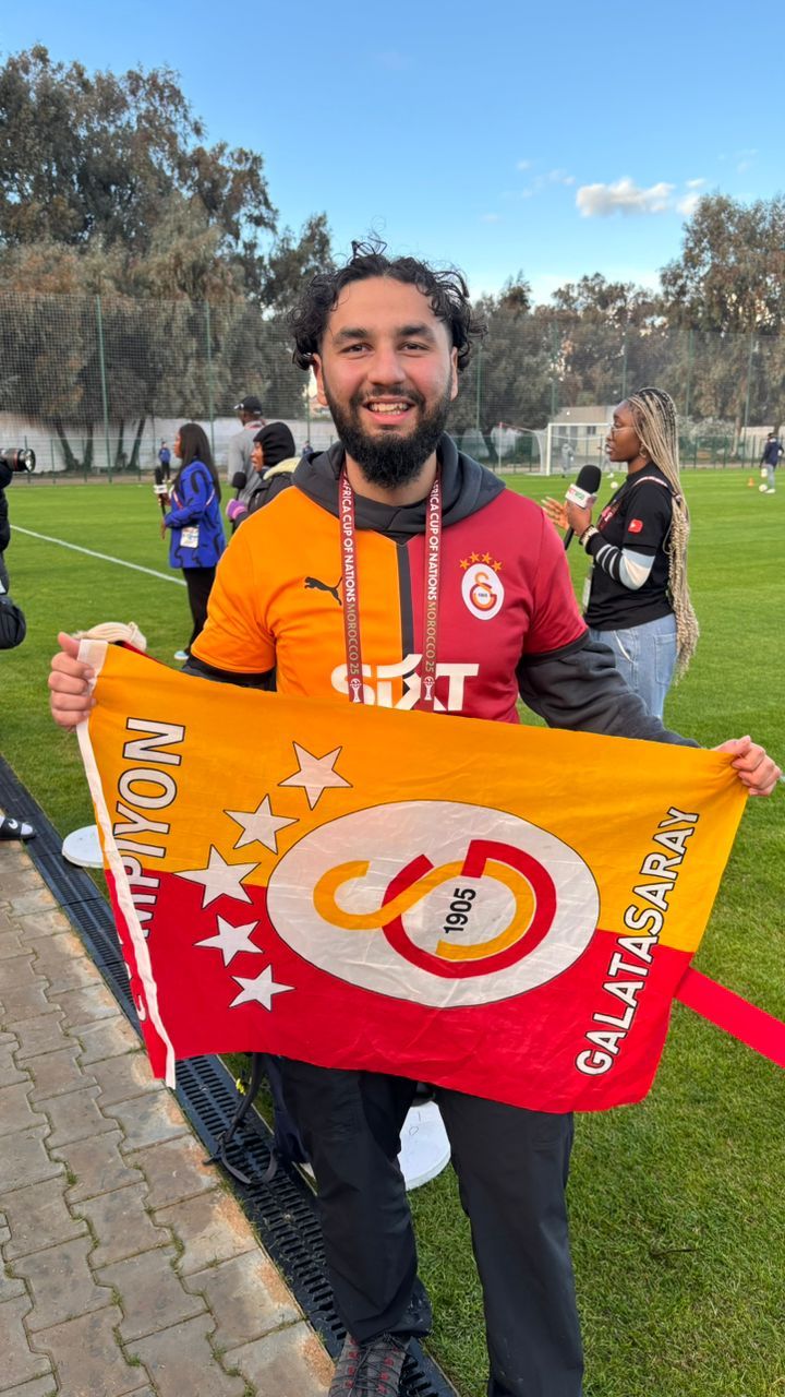 `Galatasaray fan Hussein at Super Eagles camp