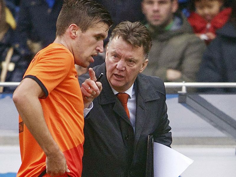 Kevin Strootman with Van Gaal