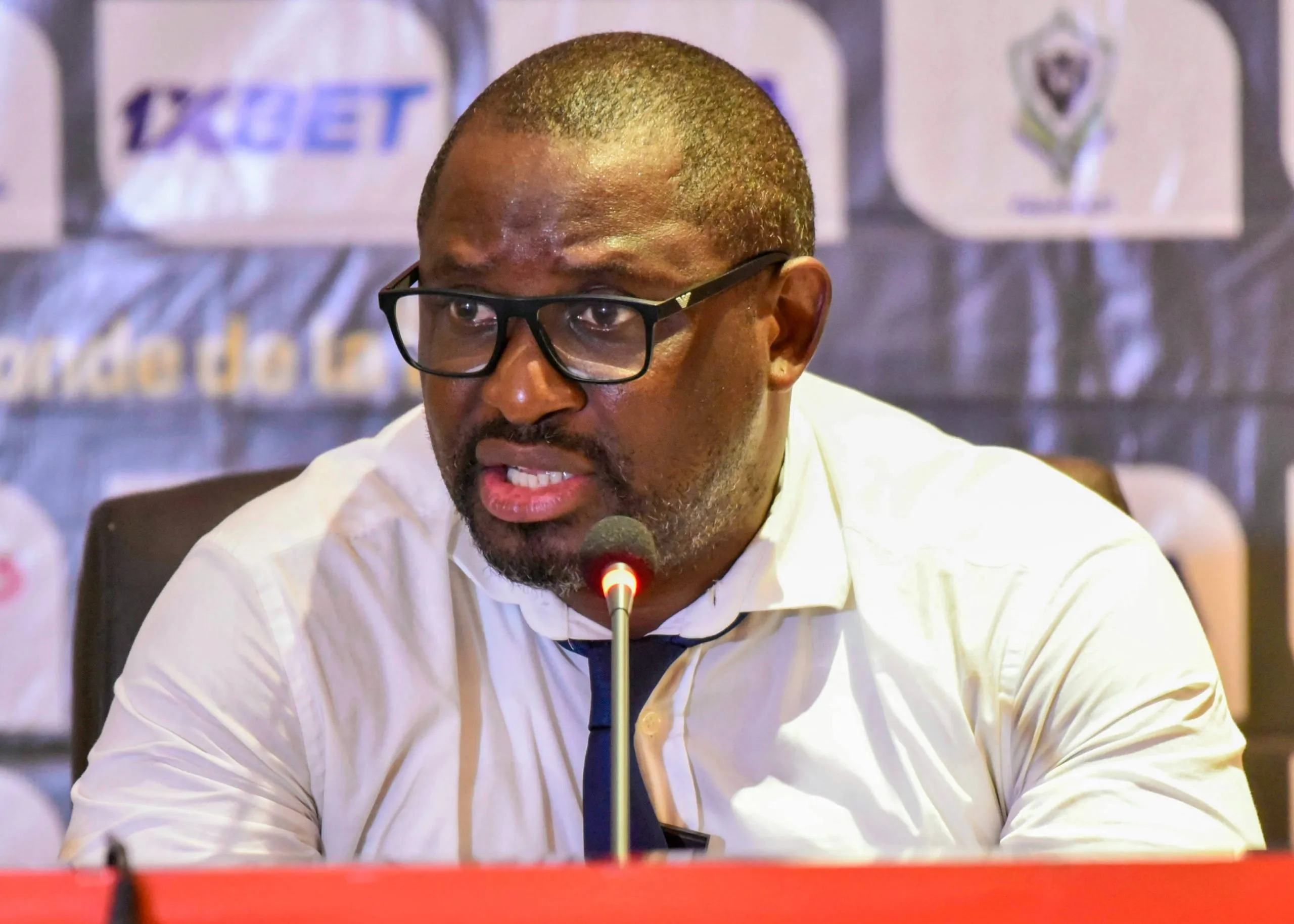 Coach Thierry Mouyouma during the 2026 FIFA World Cup match between Gabon and Gambia