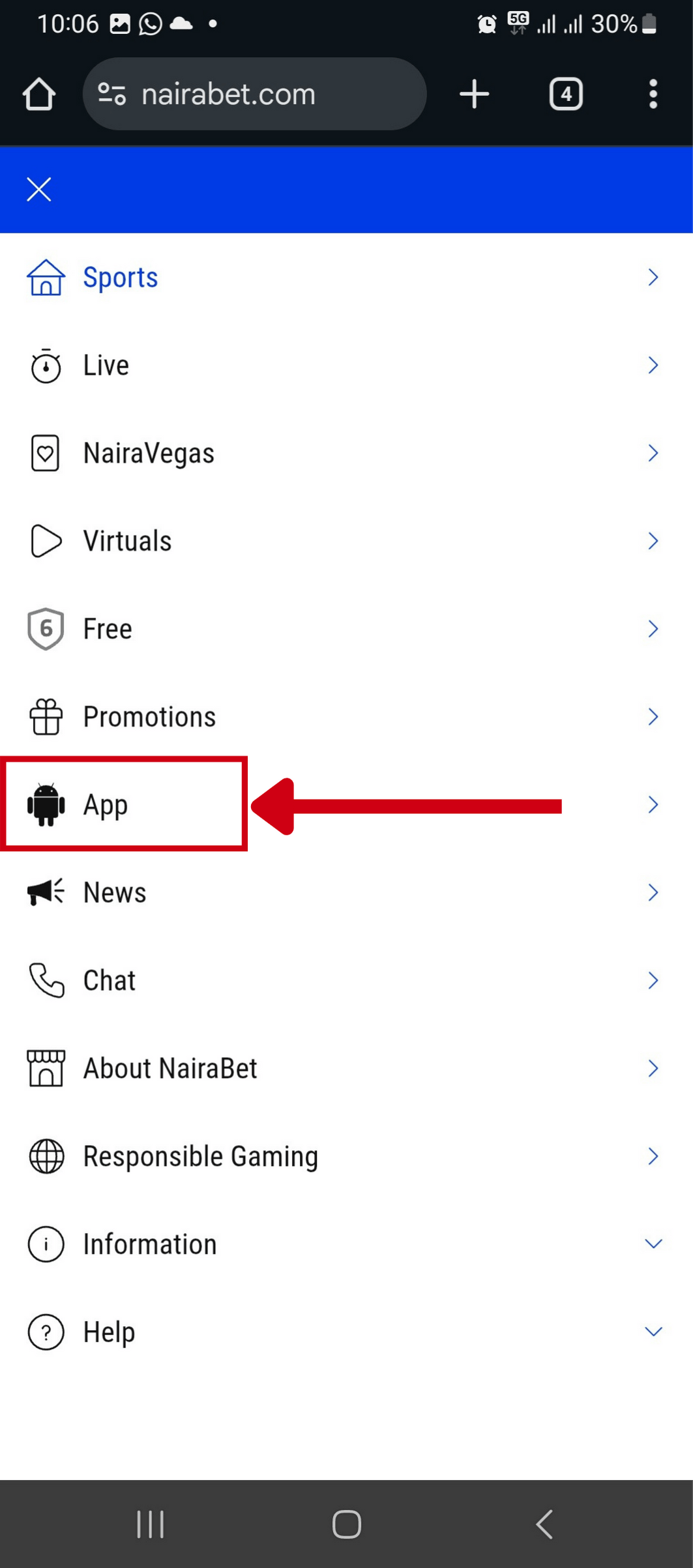 Download Nairabet App for Android & iOS 2026