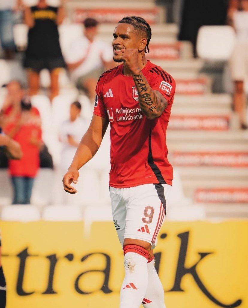 No Copenhagen regrets for ex-Krasnodar star German Onugkha who rejected Russia for Nigeria's Super Eagles. Photo Credit X 