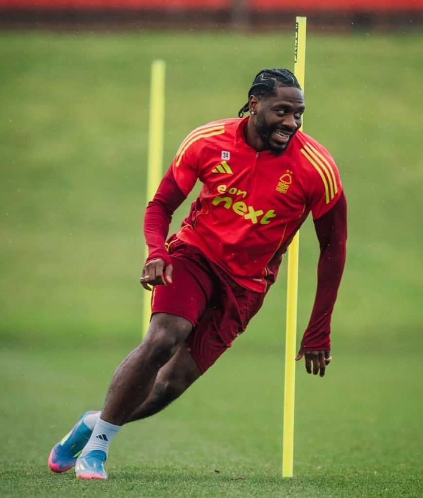 Ola Aina back on the grass for Nottingham Forest