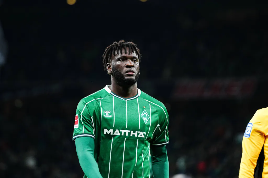 Victor Boniface in action for Werder Bremen