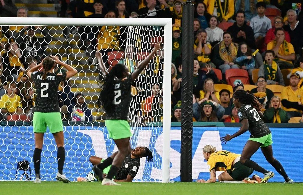 Nigeria's Super Falcons scores a goal at the Worls Cup. Photo Credit X