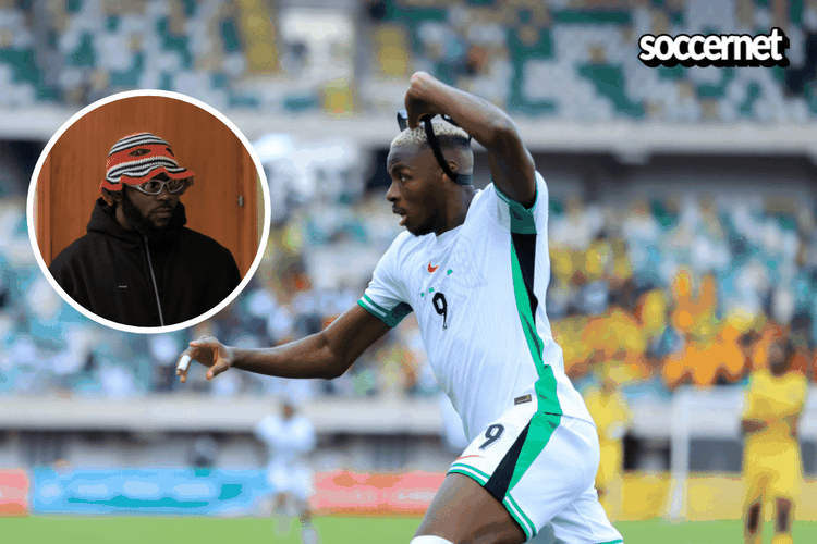 ‘Declan Rice’ crooner reveals what Victor Osimhen said after Nigeria secured play-offs spot