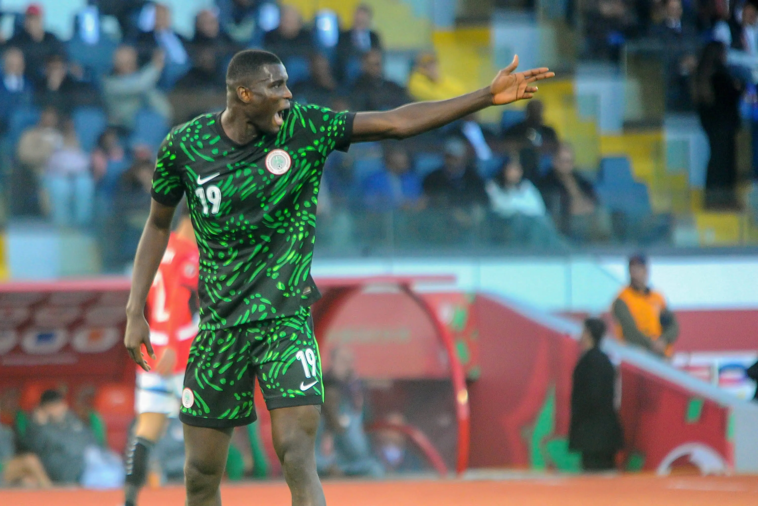 Paul Onuachu, Nigeria during the Africa Cup of Nations AFCON third place match between Egypt and Nigeria at Stade Complexe Mohamed v on January 17th in Casablanca, Morocco. 