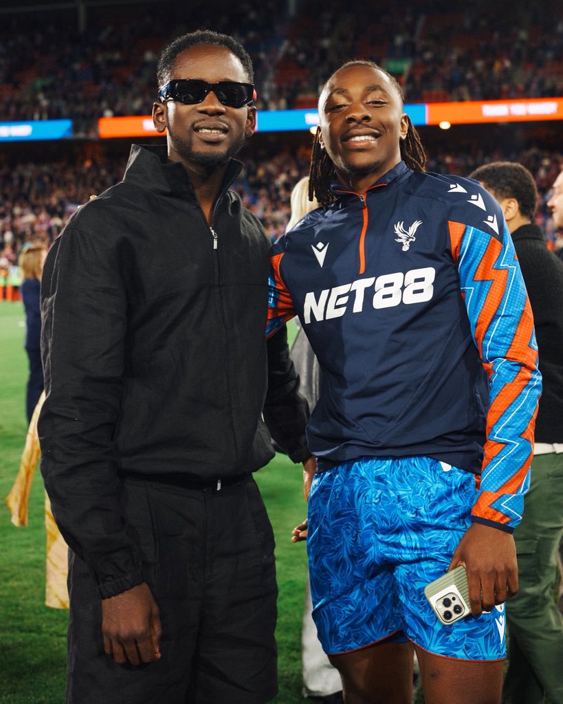 Don Eazi alongside Eberechi Eze at Selhurst Park, London