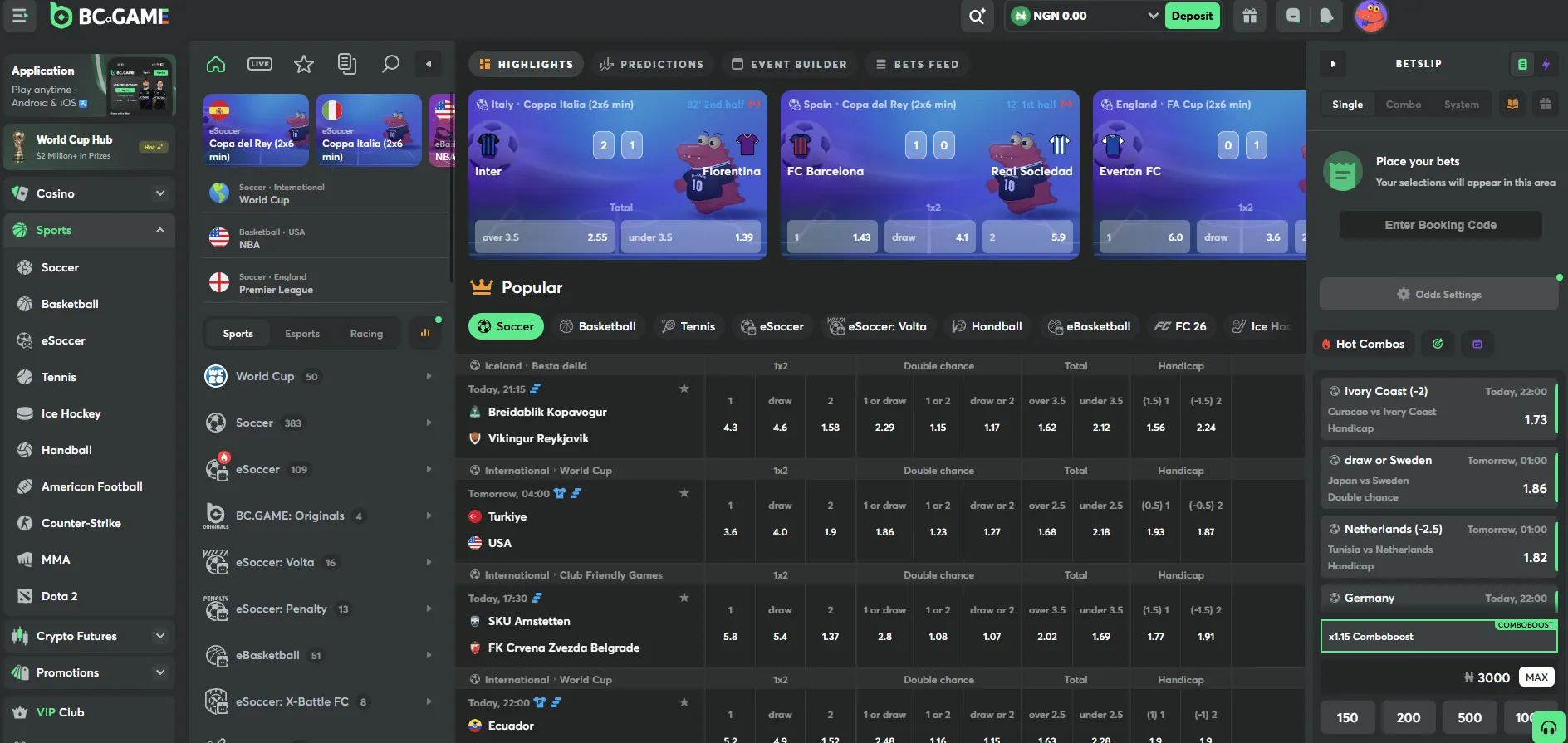 BC.GAME New Betting Site in Nigeria