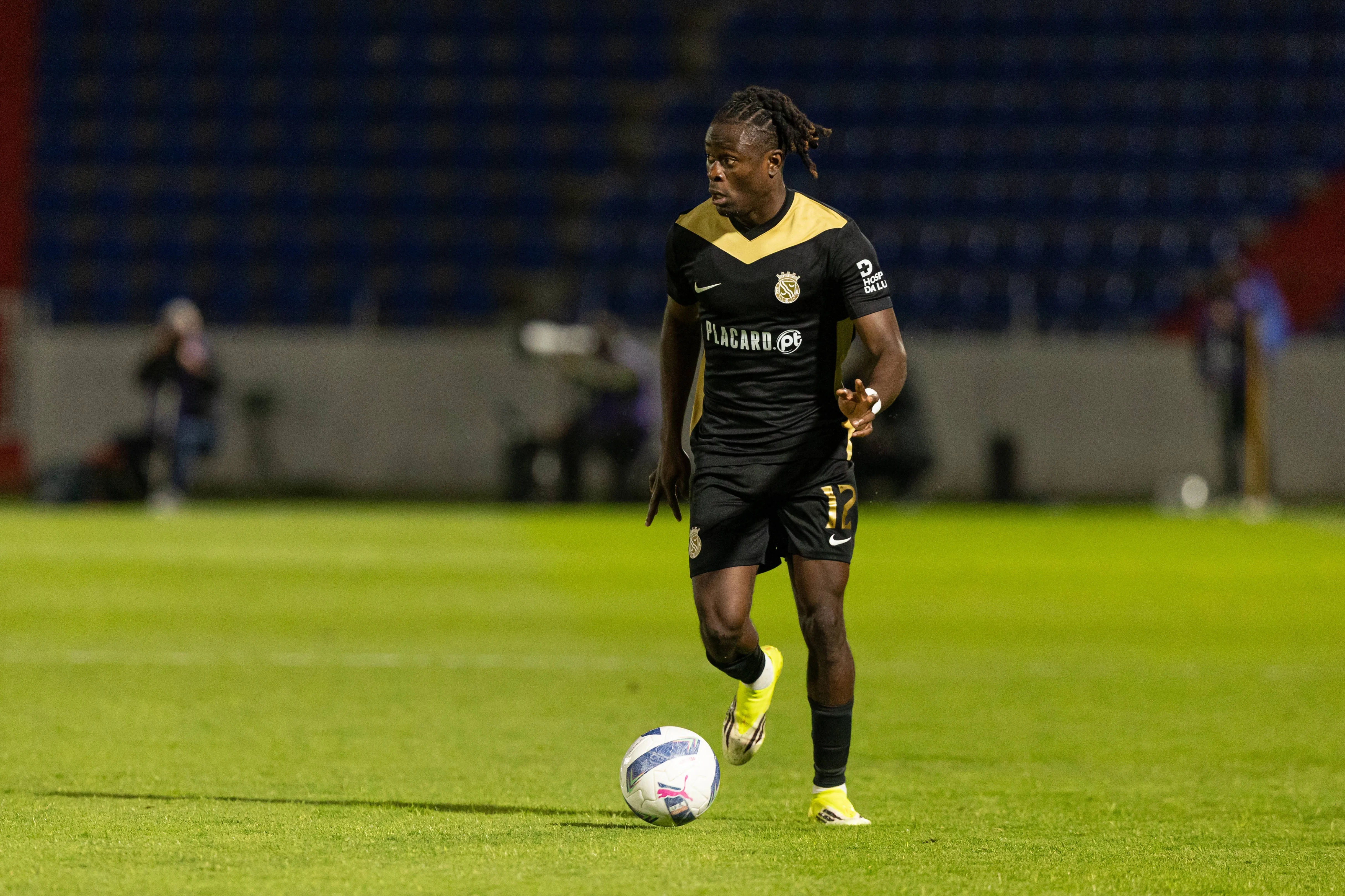 Super Eagles new invitee Isaac James seen in action for FC Alverca.