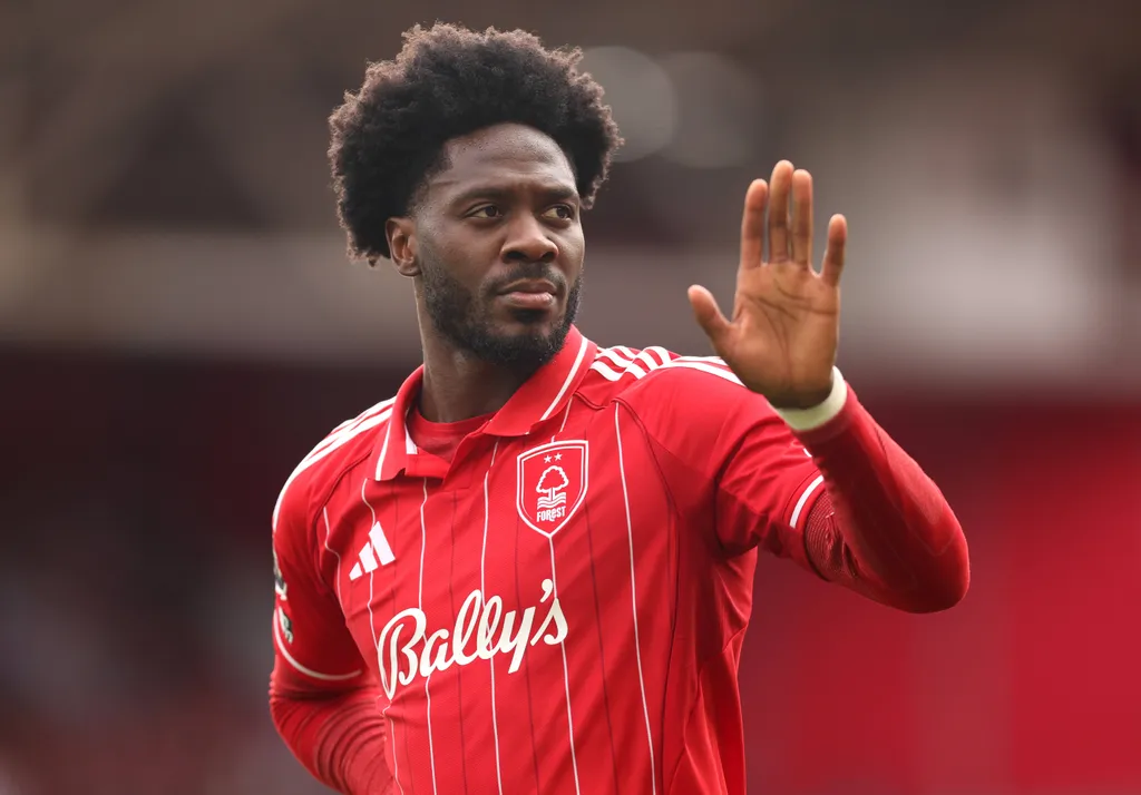 Ola Aina in action during the Premier League match between Nottingham Forest and West Ham United