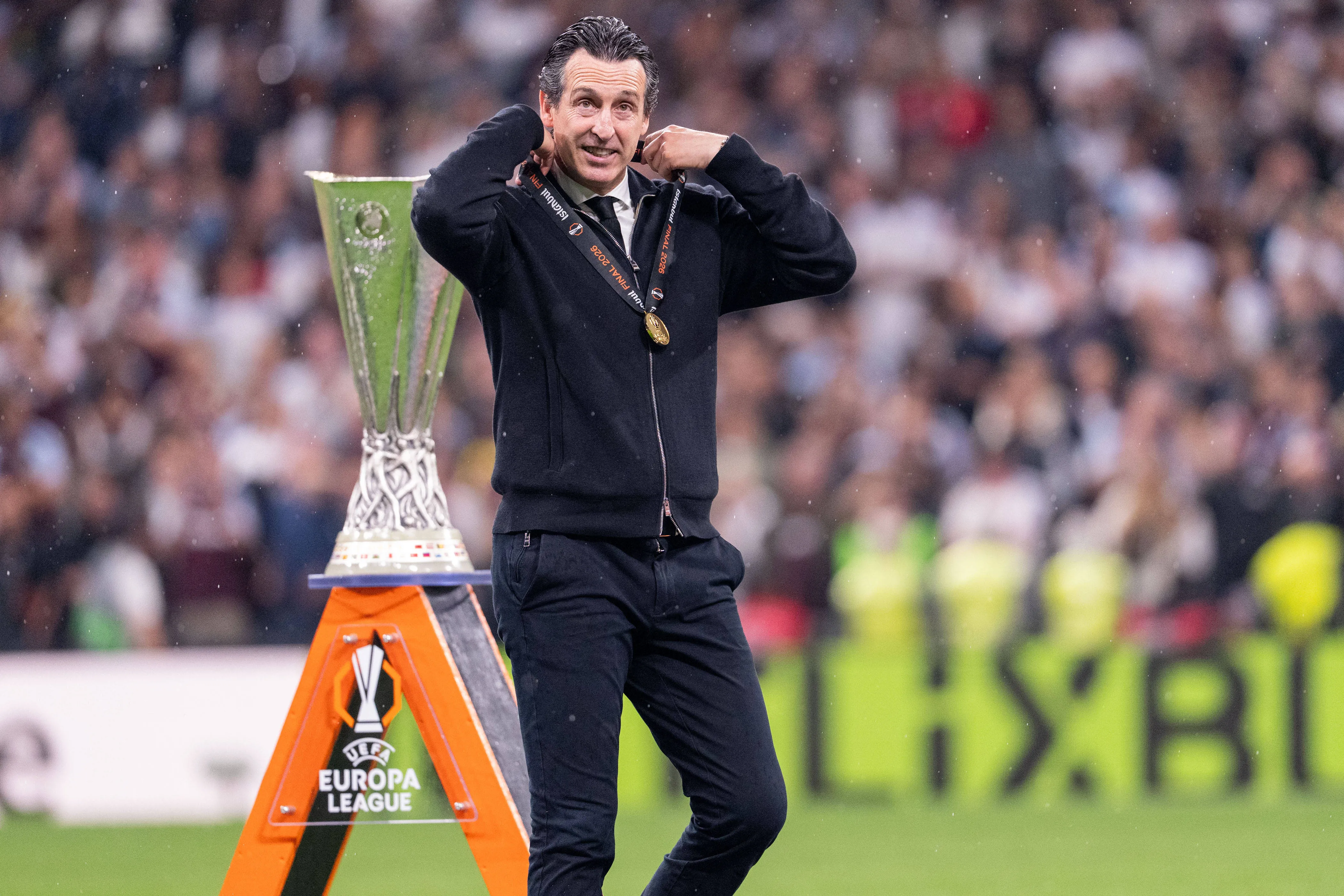 Coach Unai Emery of Aston Villa F.C