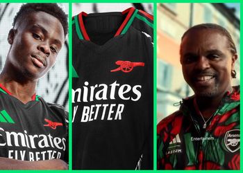 Kanu Nwankwo leads the charge: Is Arsenal‘s African-inspired away kit a bid to launch first-ever match in Nigeria?