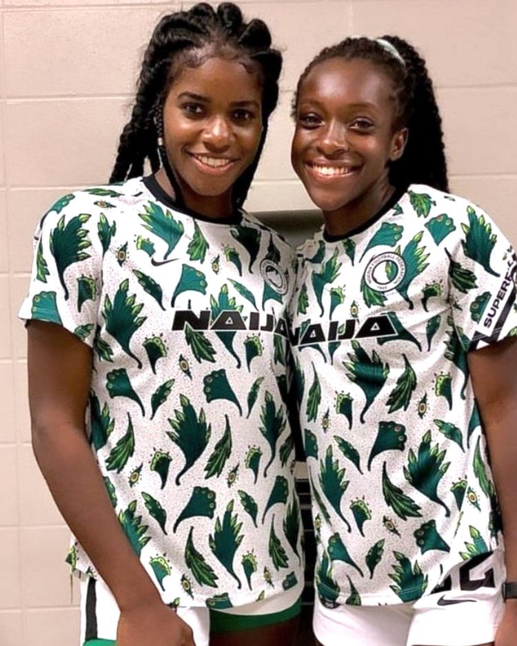 Nigeria Super Falcons stars Esther Okoronkwo and Michelle Alozie