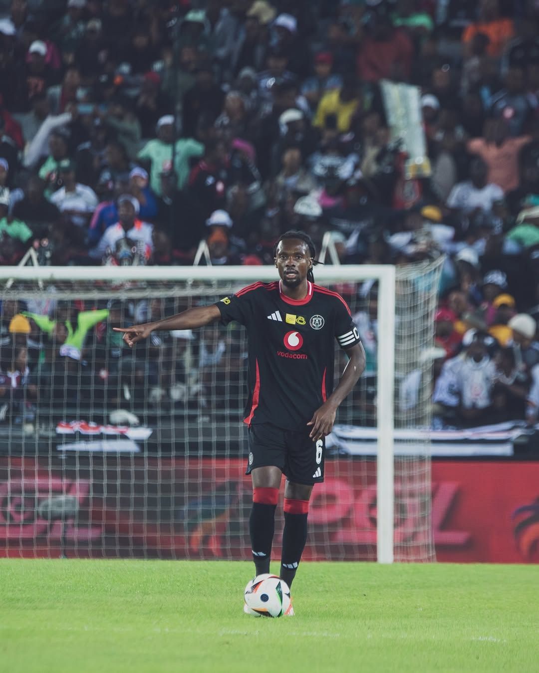 Olisa Ndah in action for Orlando Pirates