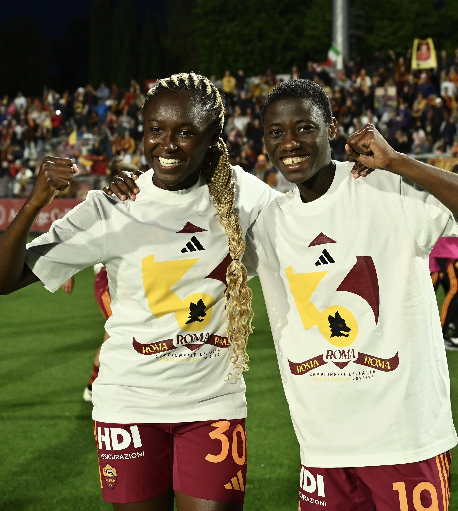 As Roma stars Rinsola Babajide and Shukurat Oladipo
