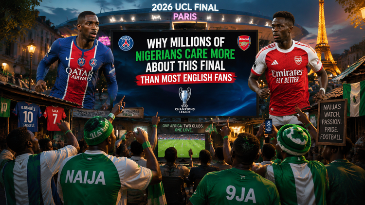 PSG vs Arsenal: Why millions of Nigerians care more about this 2026 UCL final than most English fans