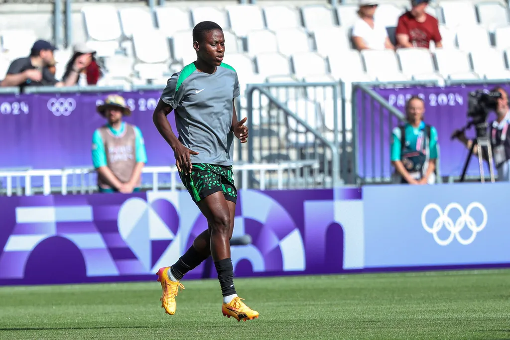 Christy Ucheibe for Nigeria's Super Falcons