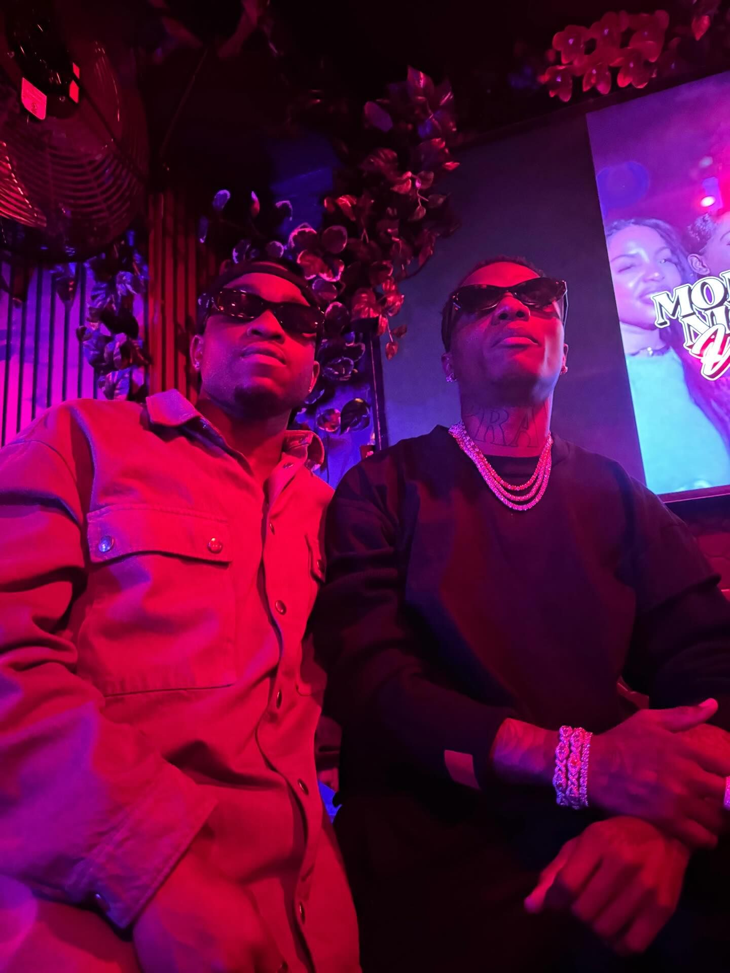 Ademola Lookman and Wizkid