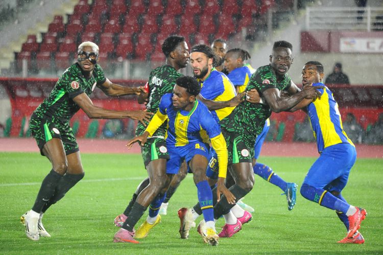 Nigeria and Tanzania during the Africa Cup of Nations AFCON match between Nigeria and Tanzania