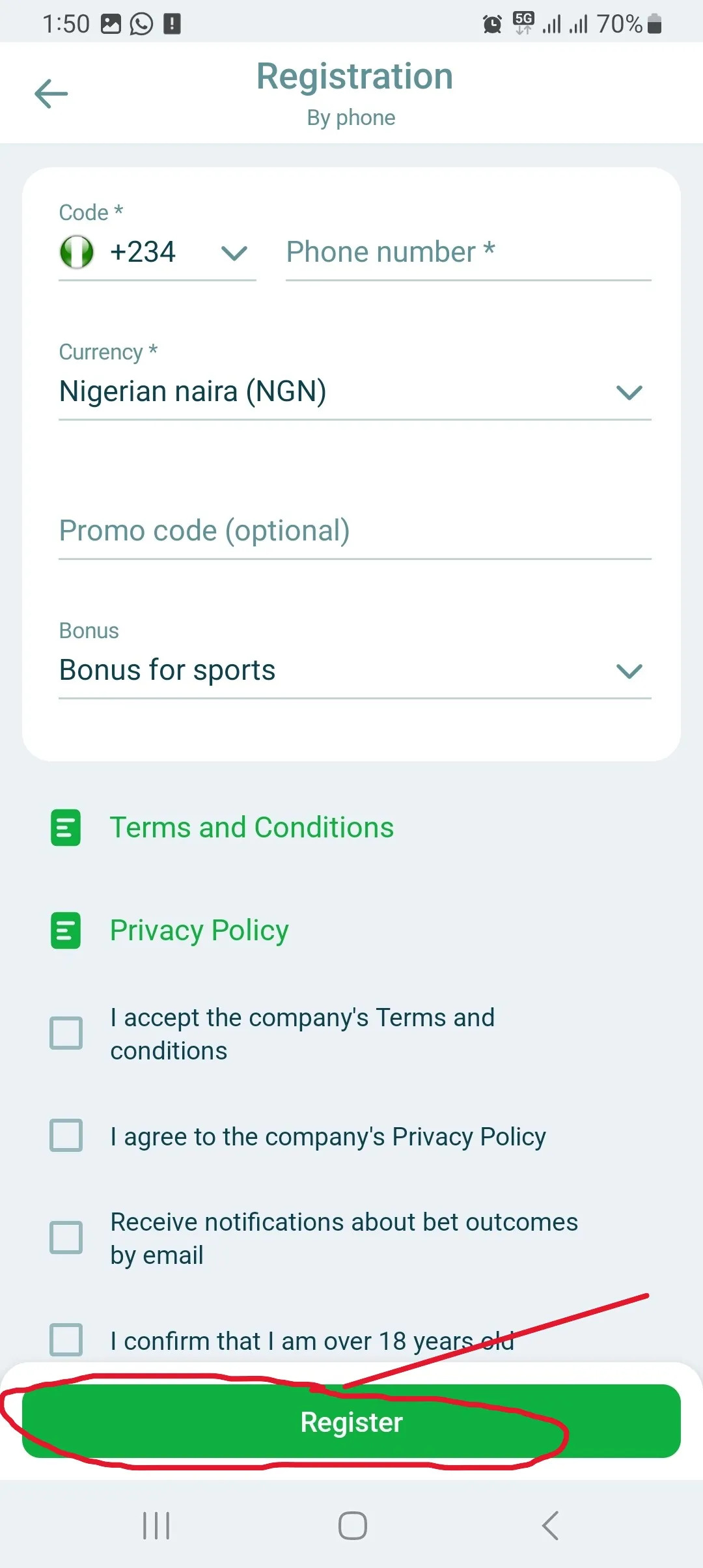 22Bet App Nigeria: Android (APK) & iOS Download Guide