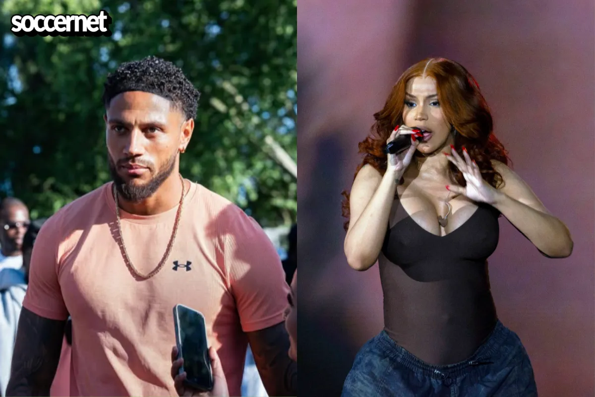 Super Eagles' Maduka Okoye and American rapper Cardi B