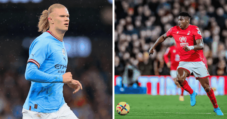 “Makes it look very much easy”- Taiwo Awoniyi reflects on Erling Haaland’s scoring form in the EPL