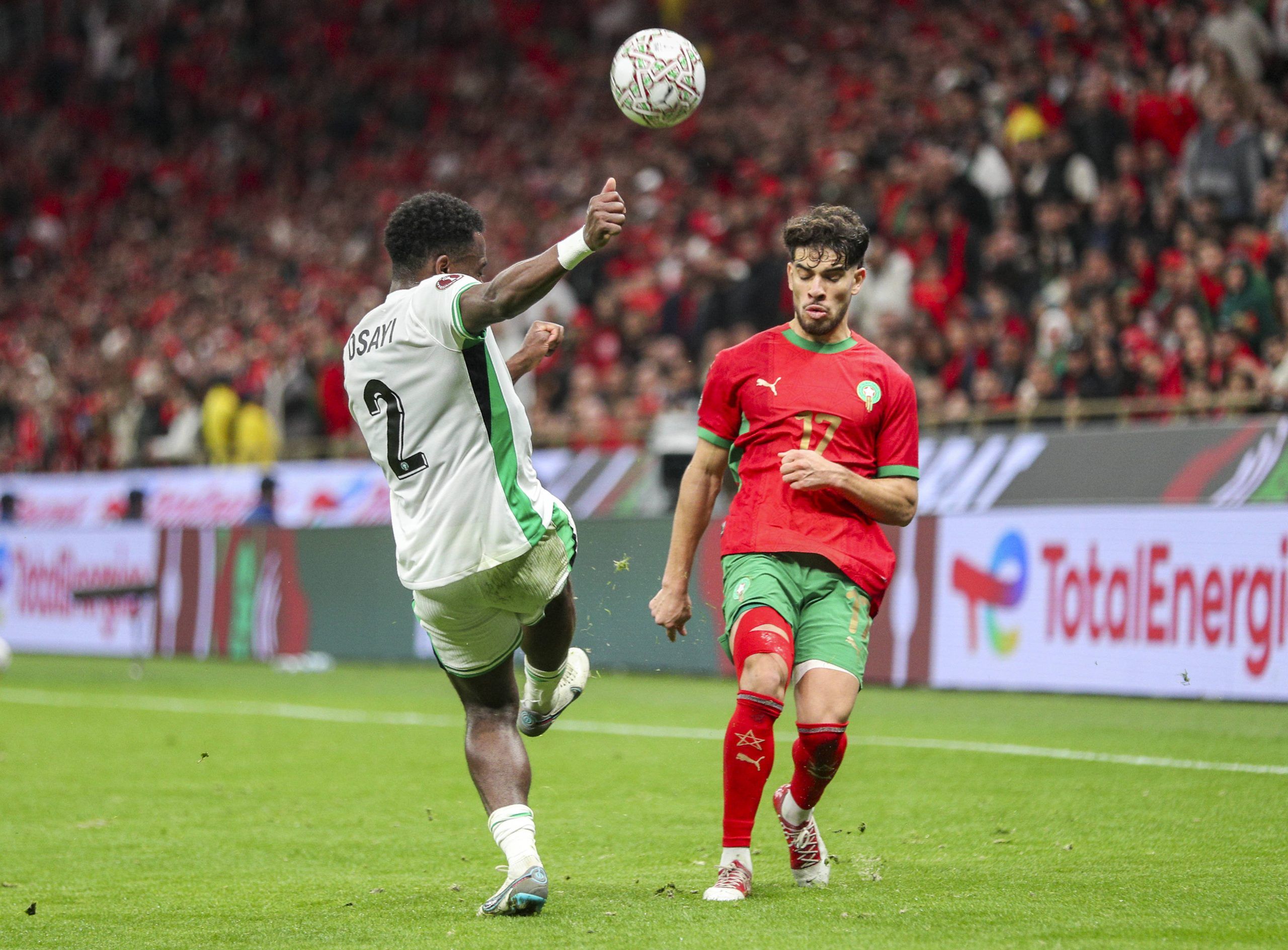  Nigeria vs Morocco AFCON Abde Ezzalzouli, 17 Bright Osayi Samuel, 2 