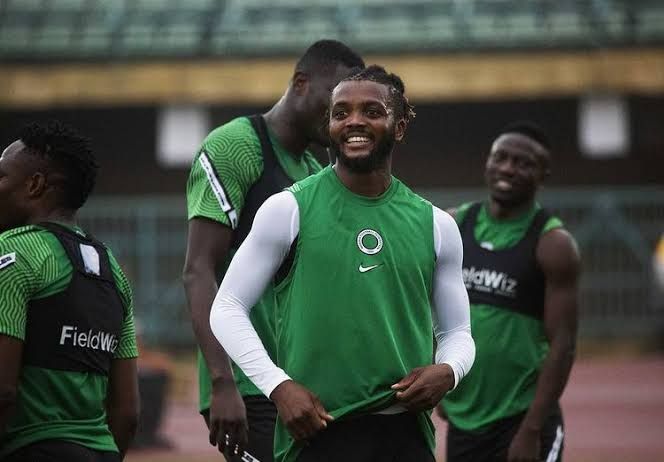 Chidozie Awaziem with the Super Eagles