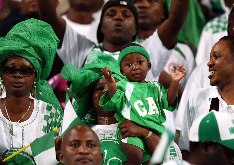 A section of Nigerian supporters 