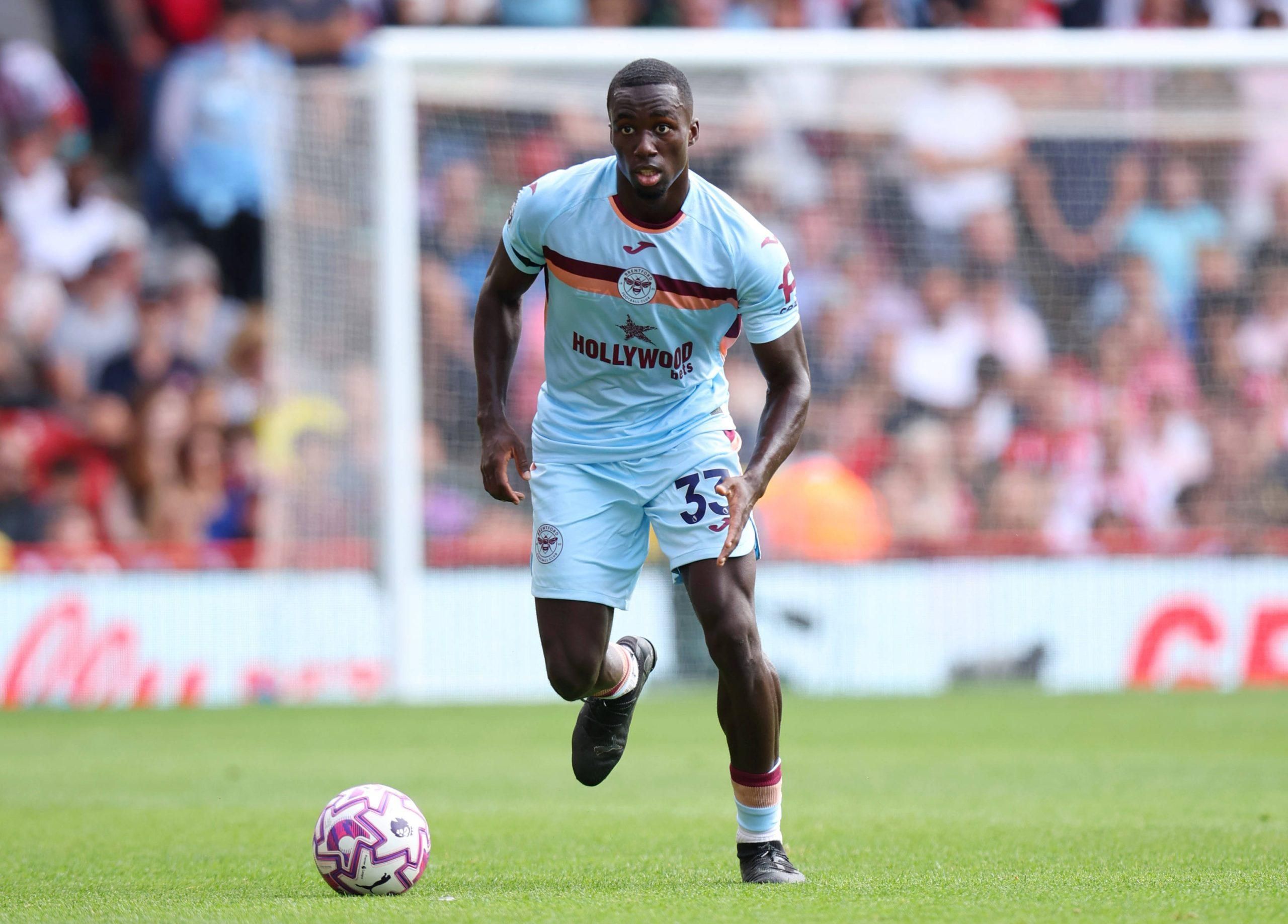 Brentford defender of Nigerian descent Michael Kayode.