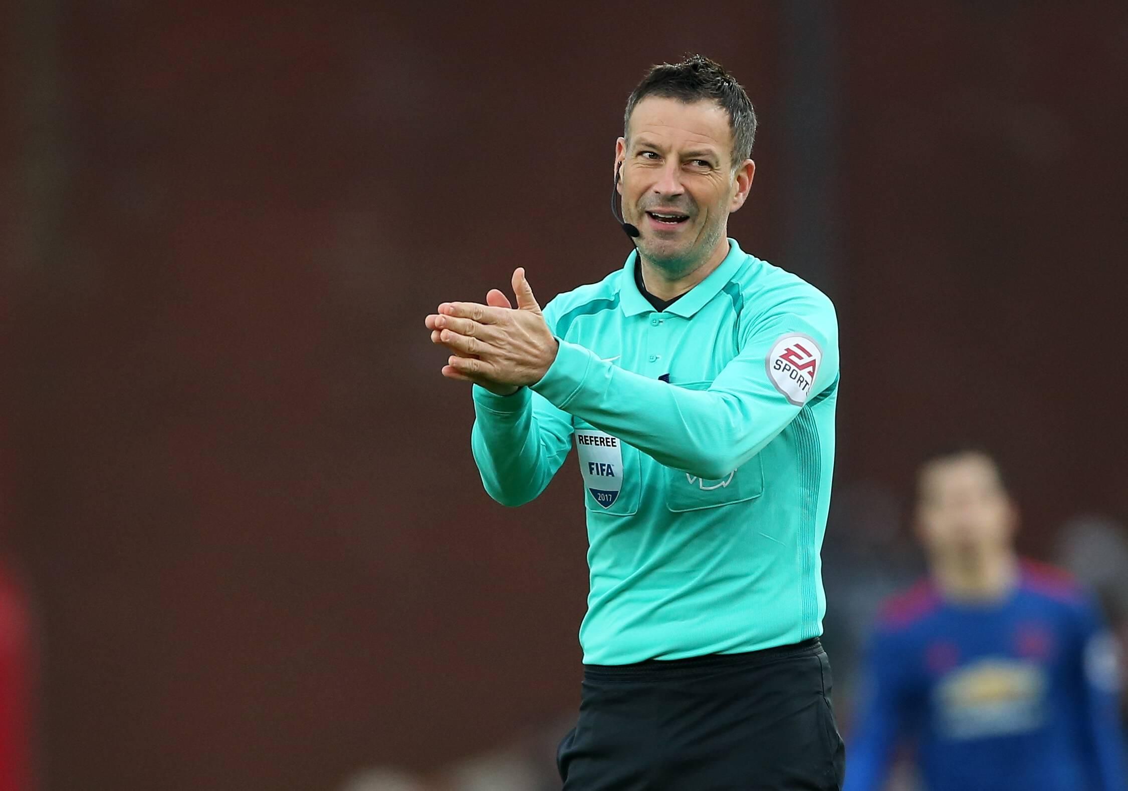 Referee Mark Clattenburg in action during a Premier League match