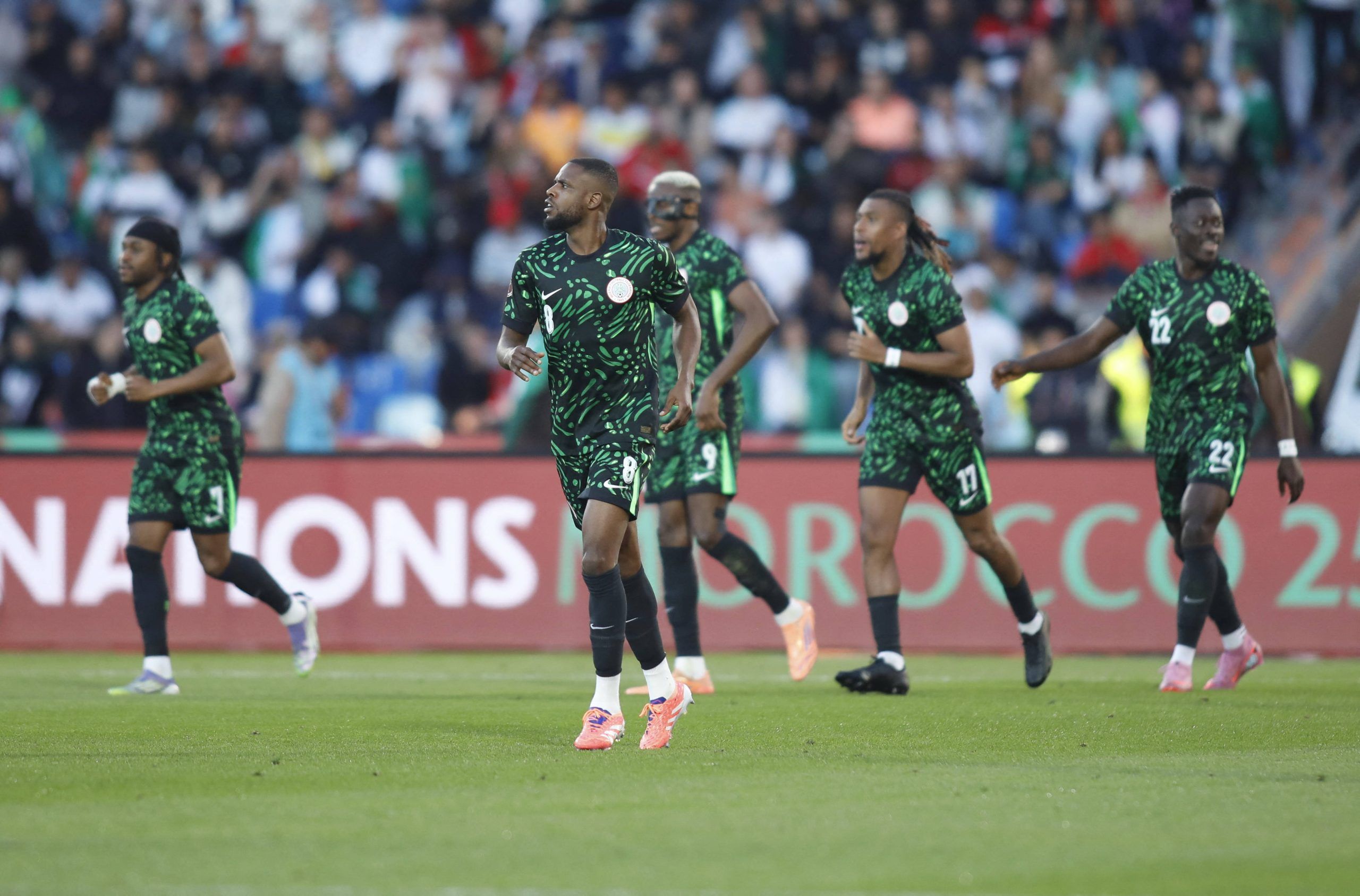 Frank Onyeka 8 during the Afcon quarter-final match between Algeria and Nigeria at the Grand stadium
