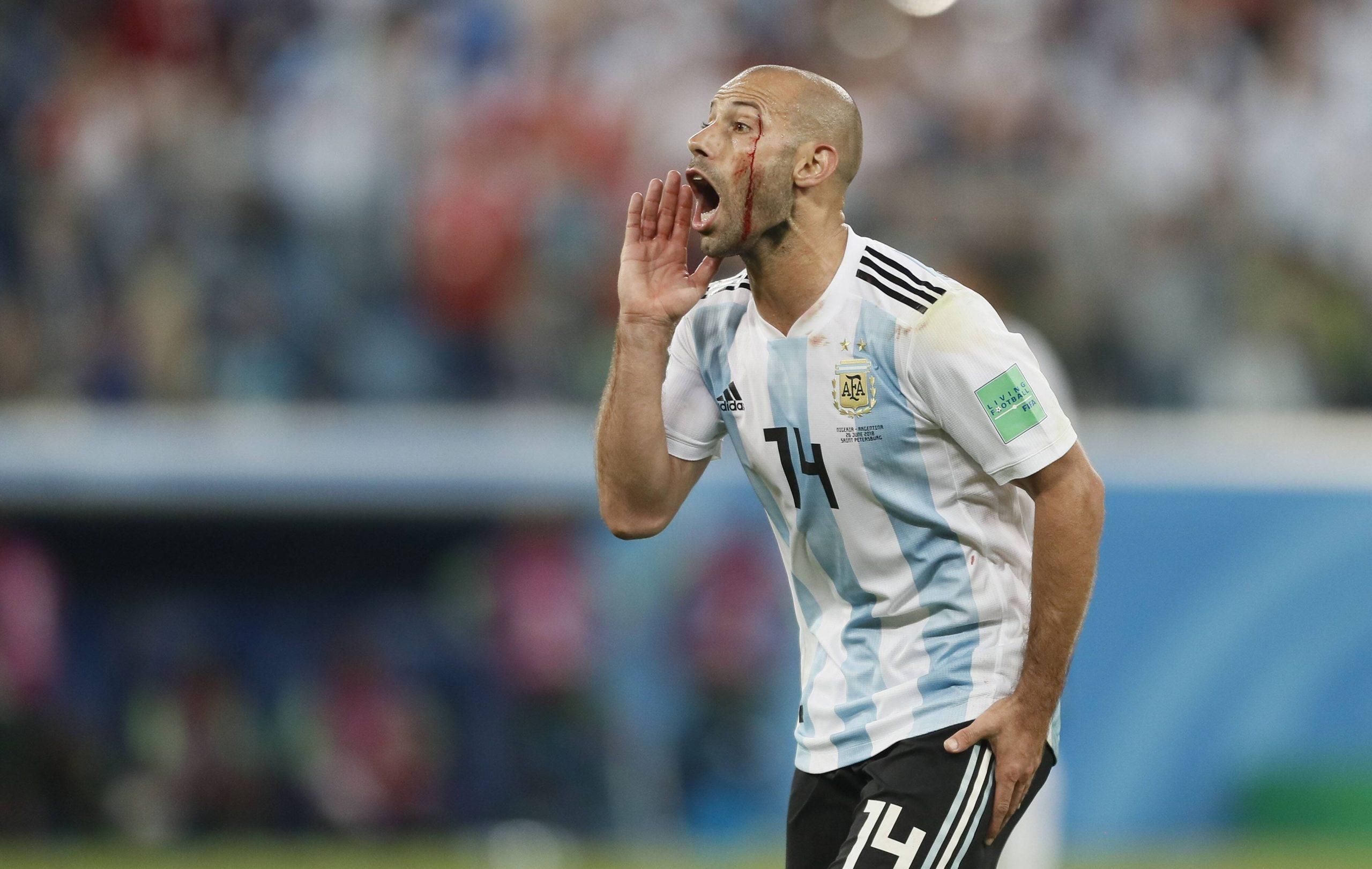 Javier Mascherano Nigeria vs Argentina 2018 FIFA World Cup