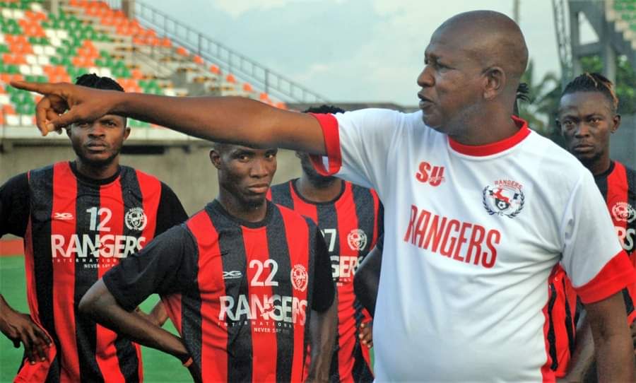 Flying Eagles head coach Abdul Maikaba