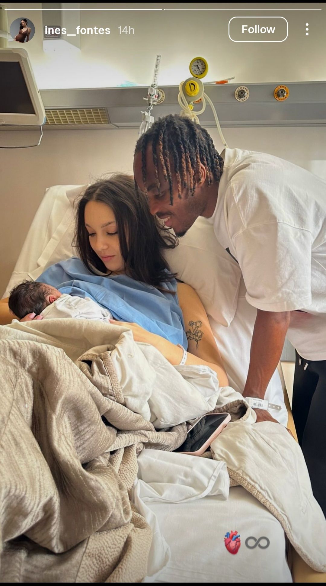 Bruno Onyemaechi welcomes first baby