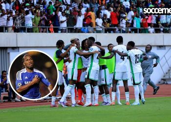 Star boys link-up: Chelsea Legend Didier Drogba poses shot with Afrobeats stars Wizkid and Burna Boy