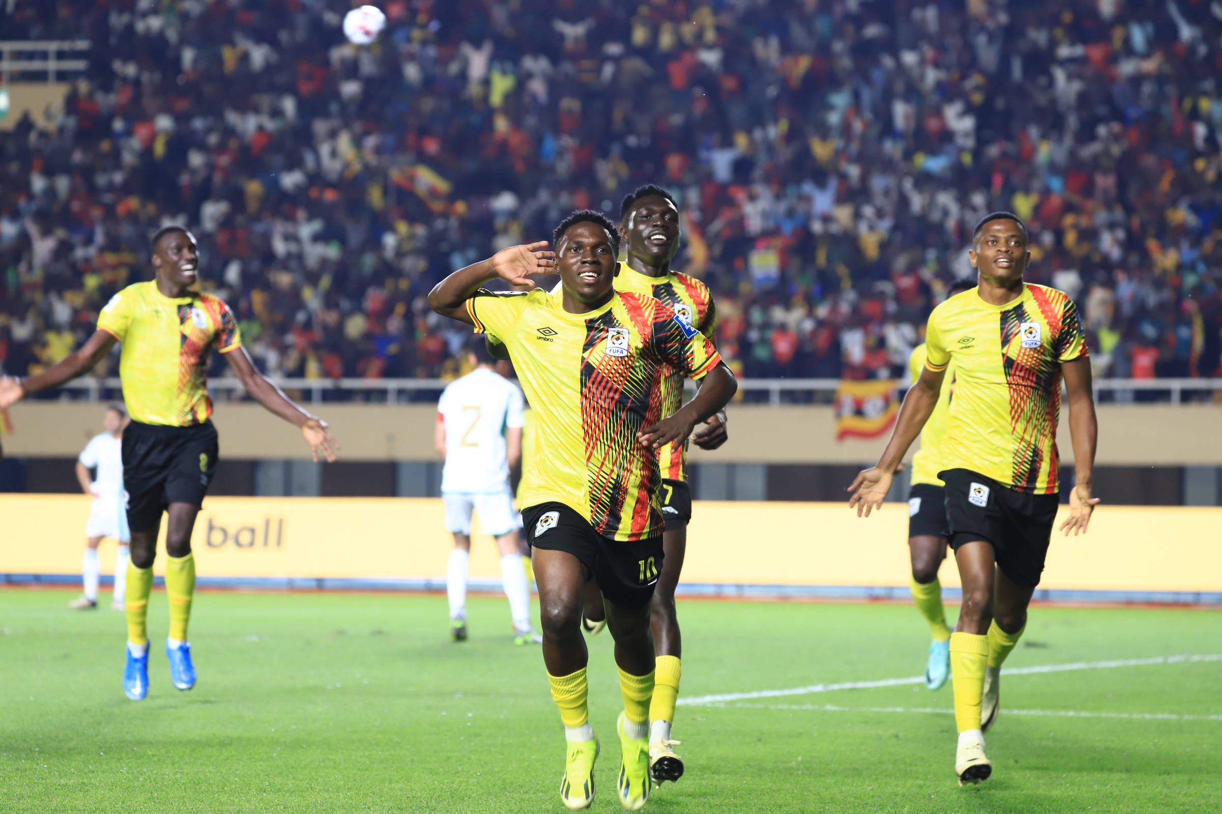 Travis Mutyaba of Uganda qualifiers between Uganda and Algeria