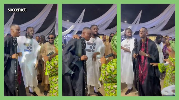 Watch: Osimhen spotted as Arokodare steals show with hot dance at brother’s wedding