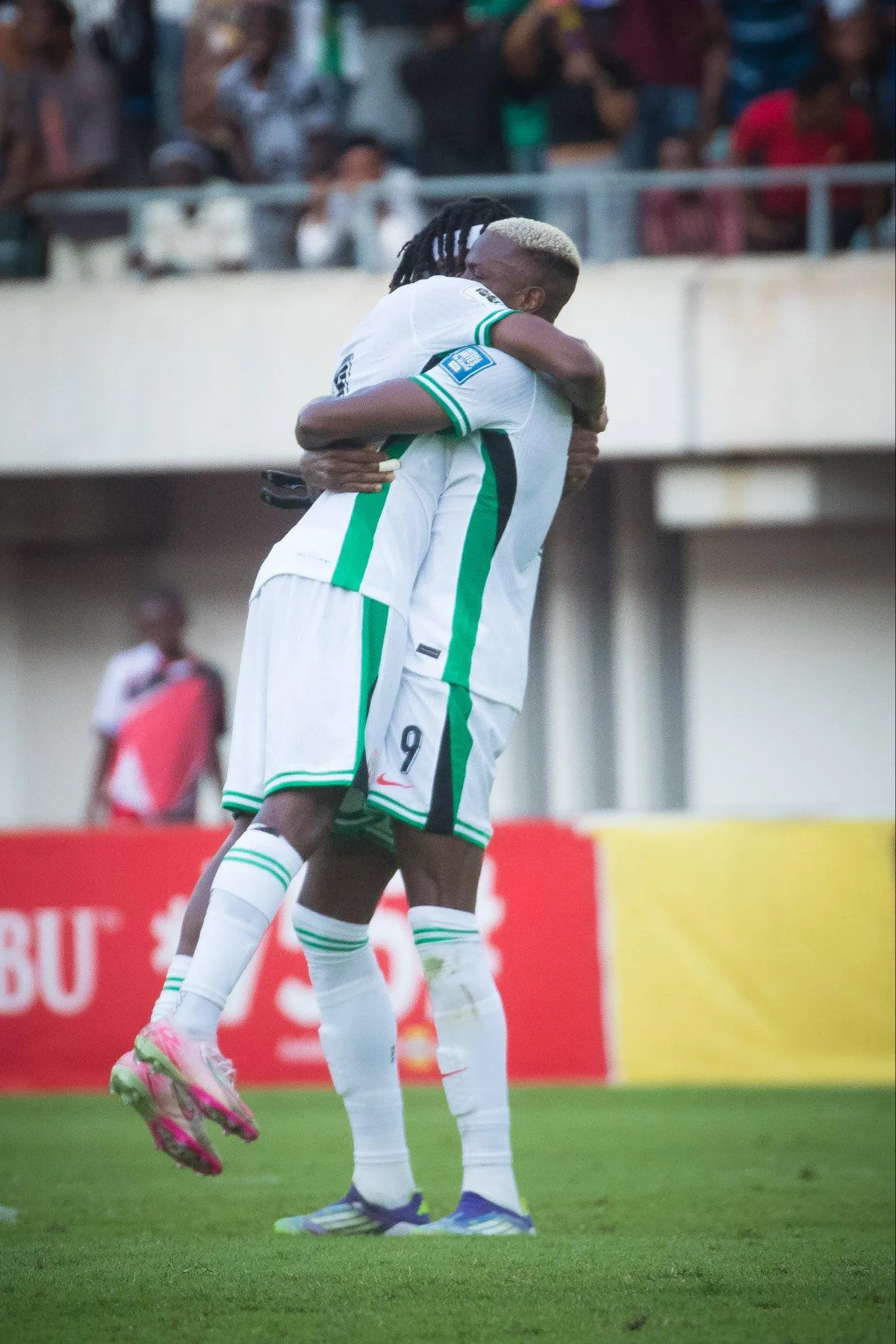 Super Eagles stars Victor Osimhen and Samuel Chukwueze