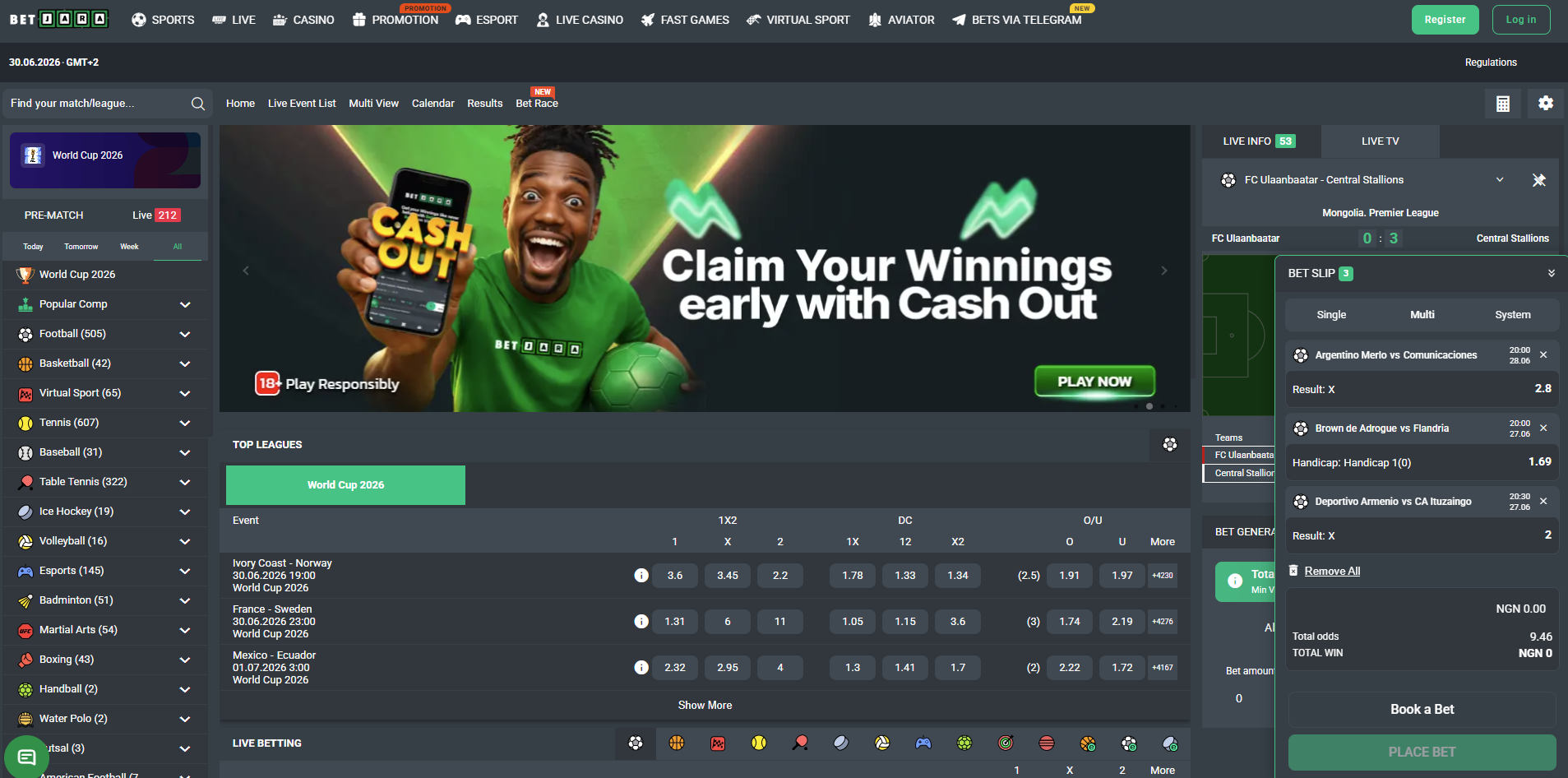 Betjara New Bookmakers in Nigeria