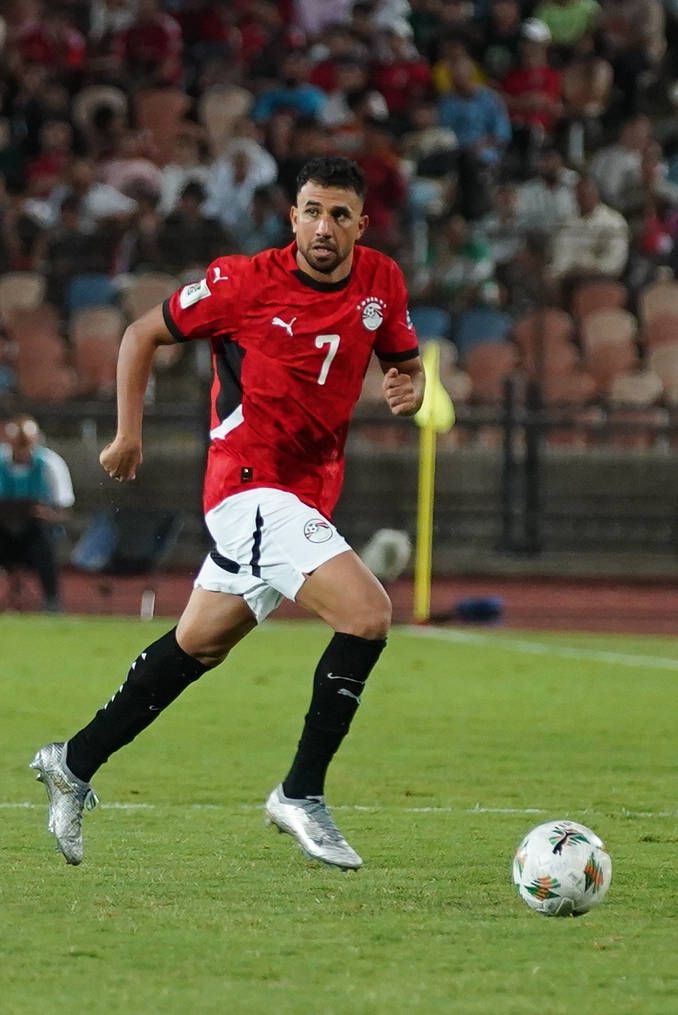Mahmoud Trezeguet for Egypt during the 2026 FIFA World Cup, Qualifiers Group A match between Egypt and Ethiopia