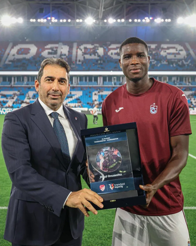 Paul Onuachu wins goal of the month for August