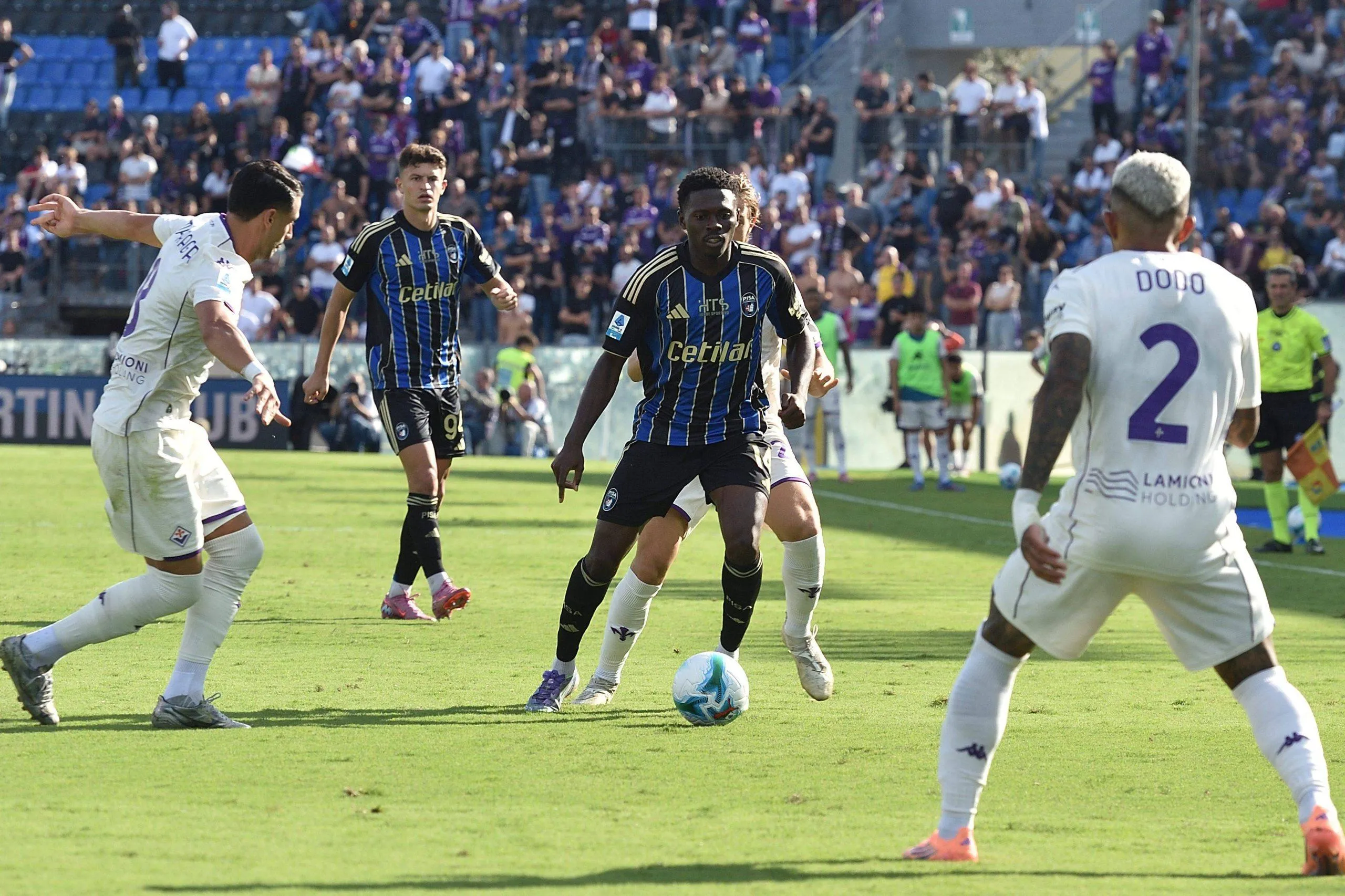 Ebenezer Akinsanmiro during Pisa SC vs ACF Fiorentina