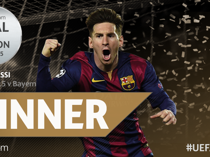Messi Wins UEFA Goal Of The Season Award