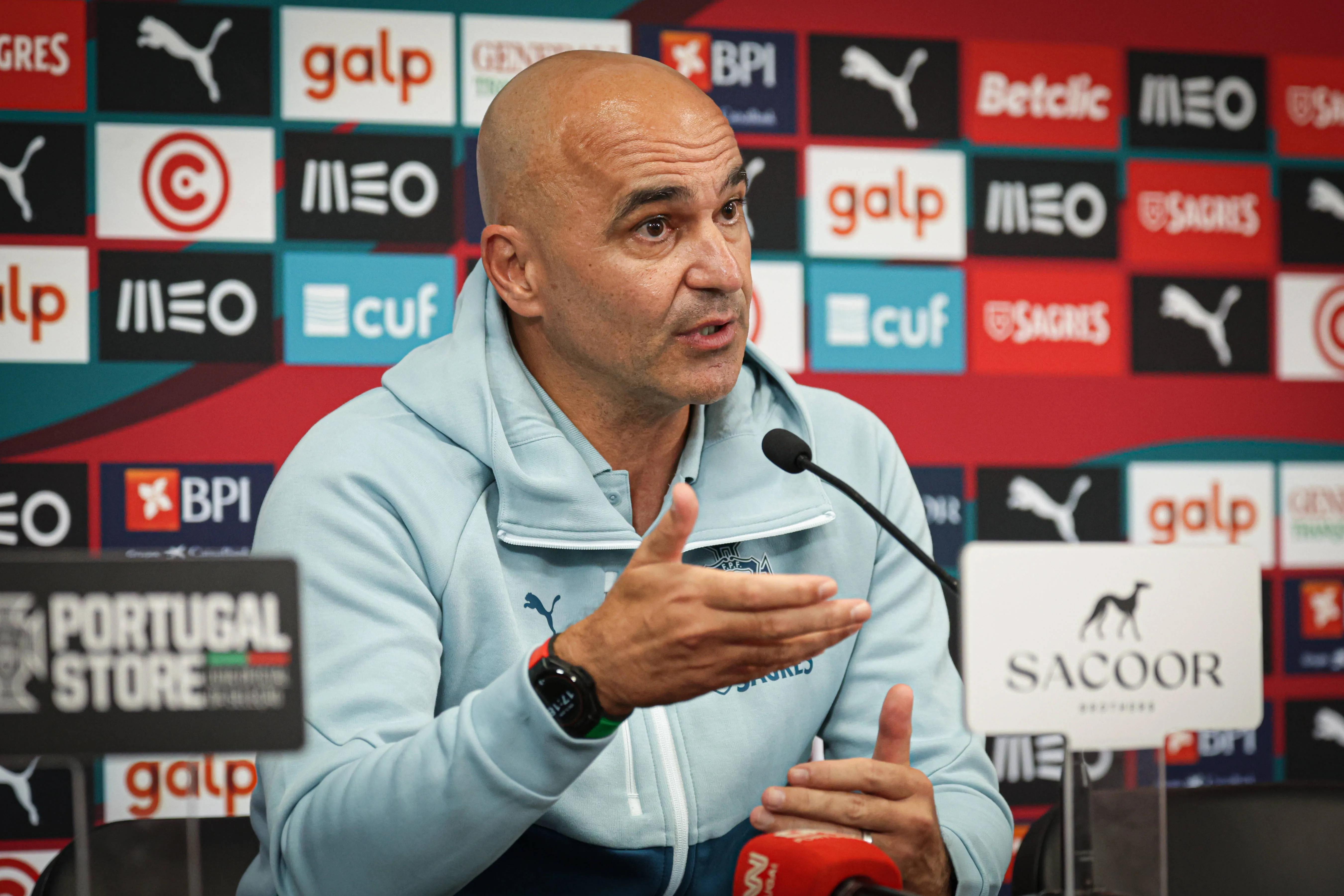 Coach Roberto Martinez in his press conference ahead of the Nigeria vs Portugal friendly clash