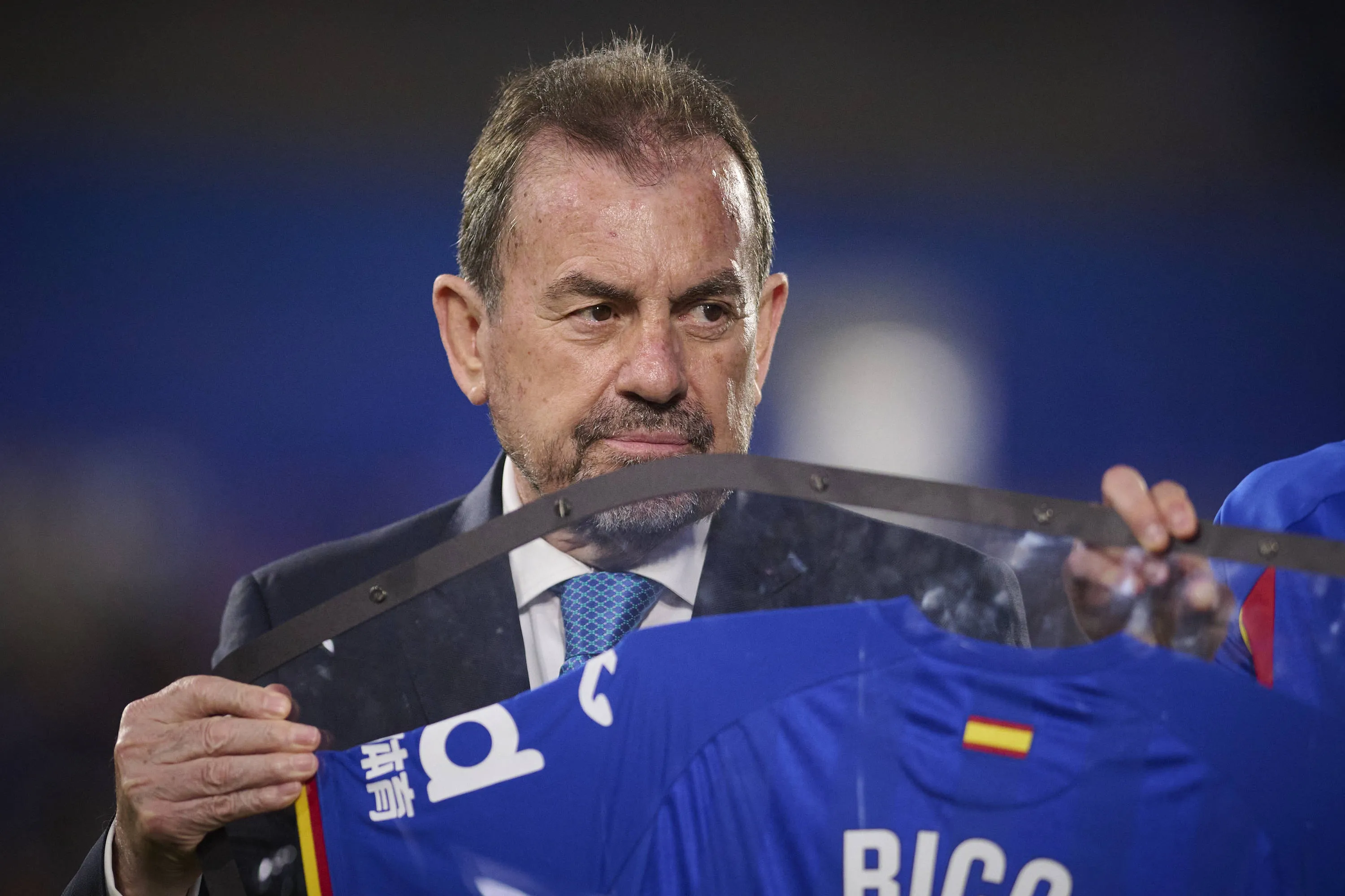 Getafe CFs president Angel Torres during La Liga match.