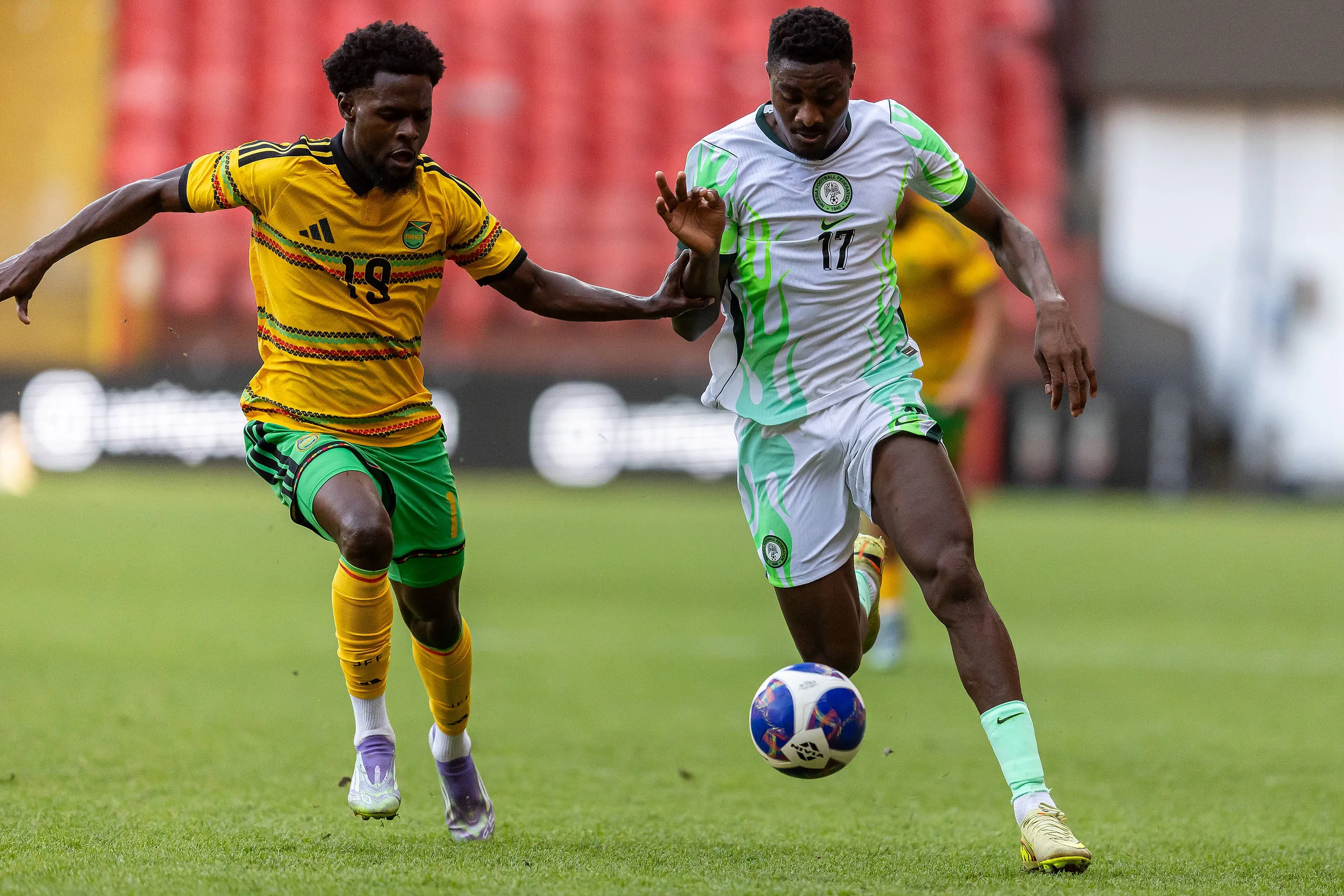 Super Eagles star Rafiu Durosinmi against Jamaica
