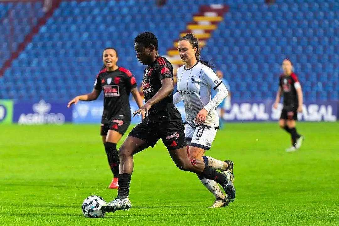 Nigerian midfielder Christy Ucheibe in action for Benfica against Torreense on Wednesday. Photo Credit X 