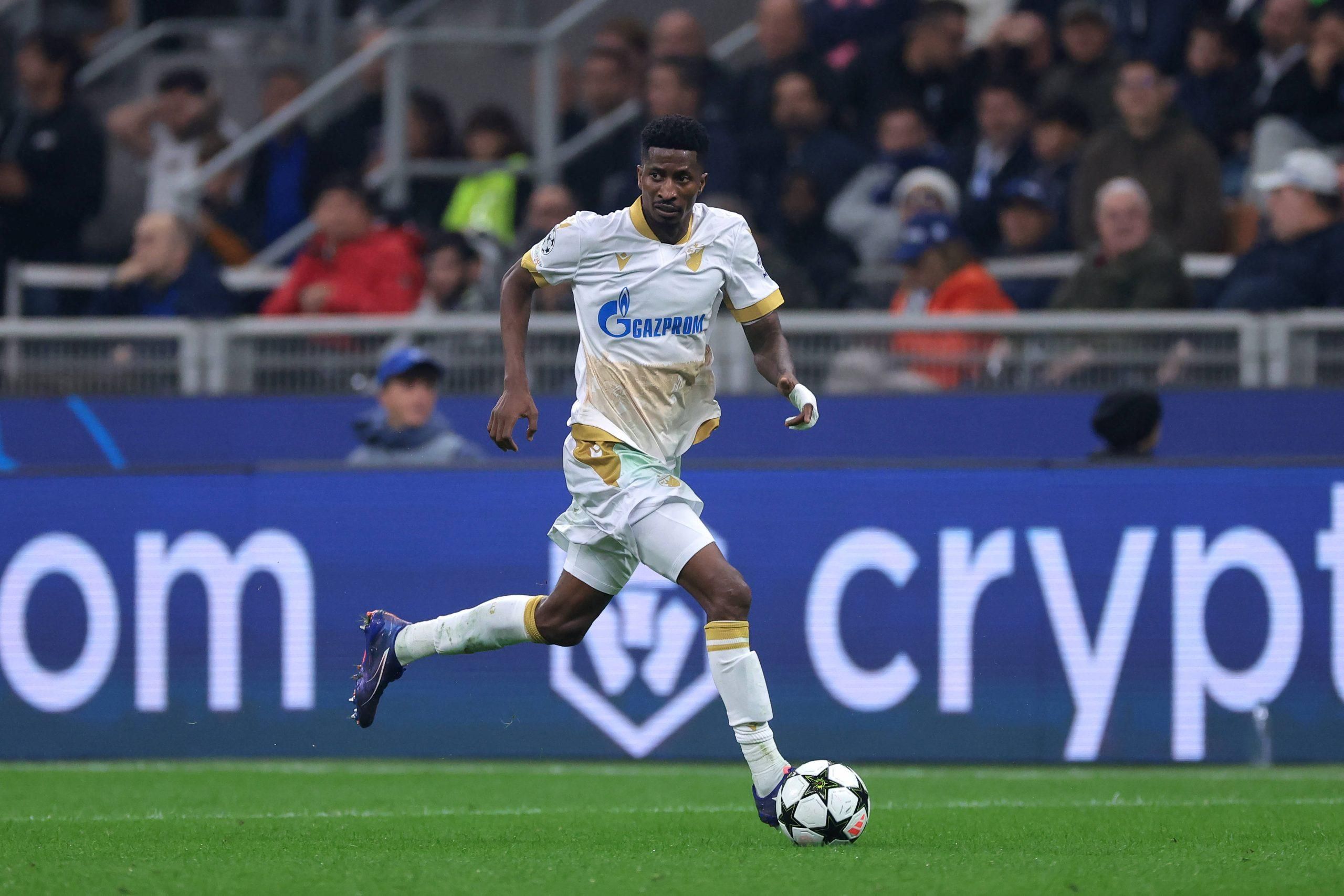 Super Eagles striker Peter Olayinka in action