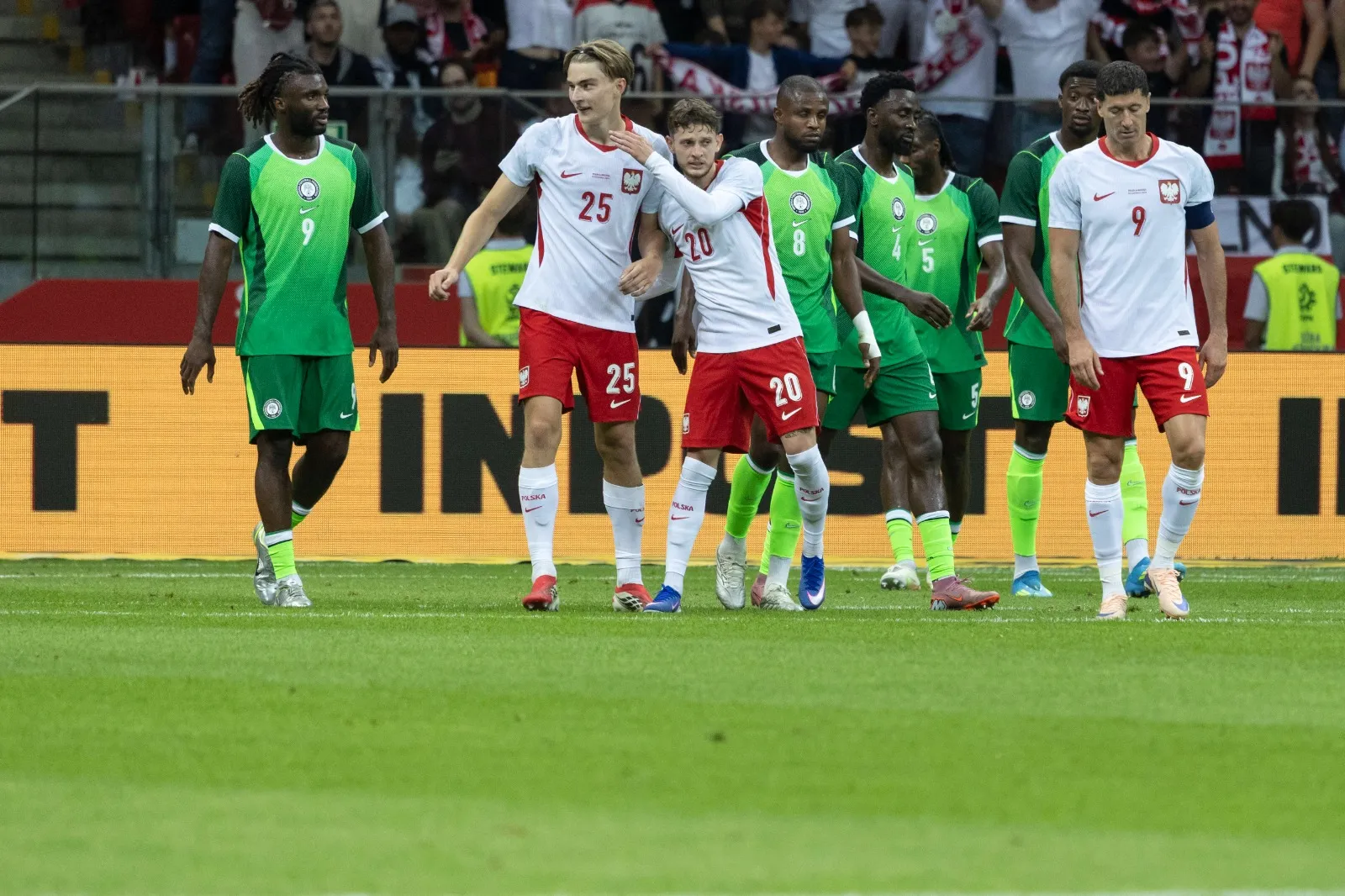 Super Eagles and Polish players